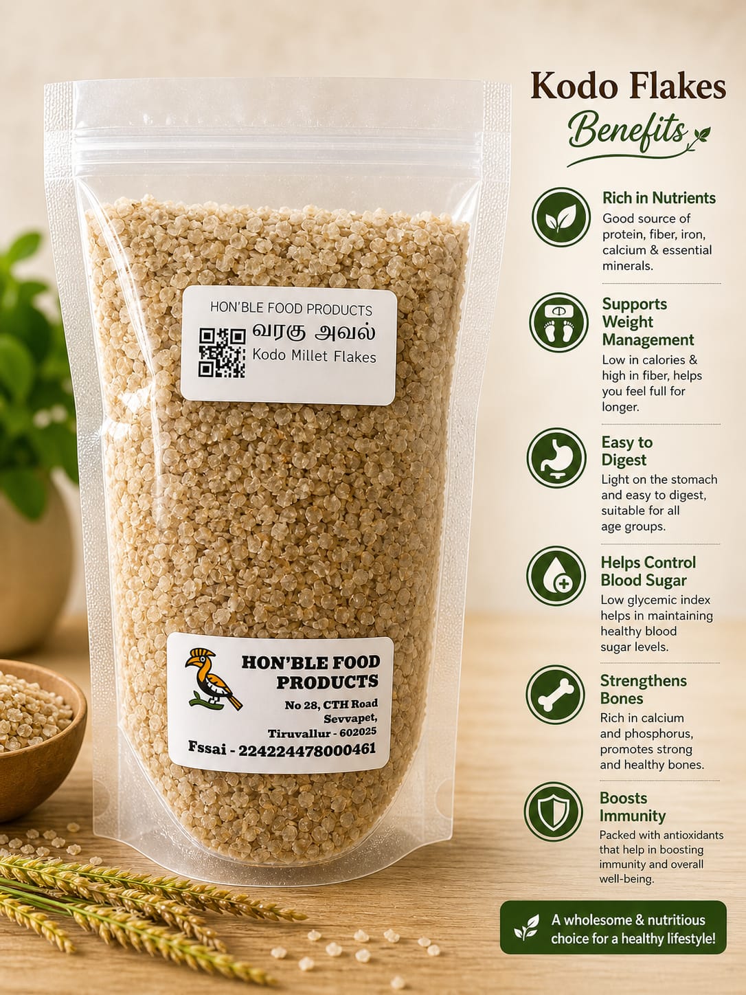 Kodo Millet Flakes