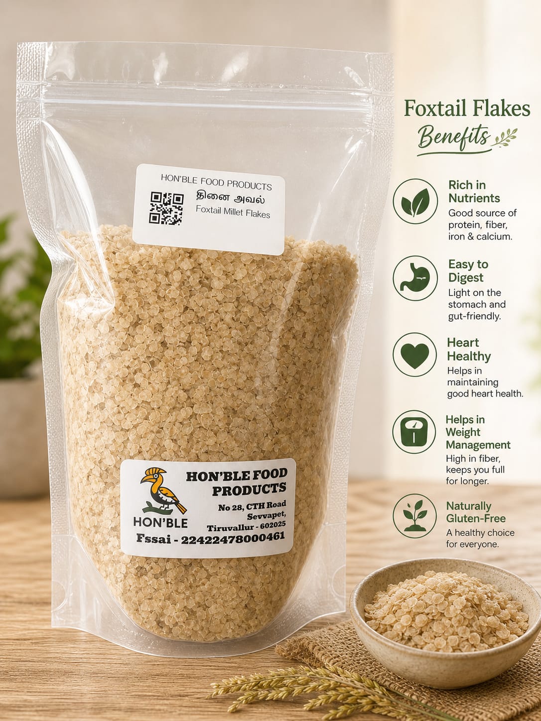 Foxtail Millet Flakes