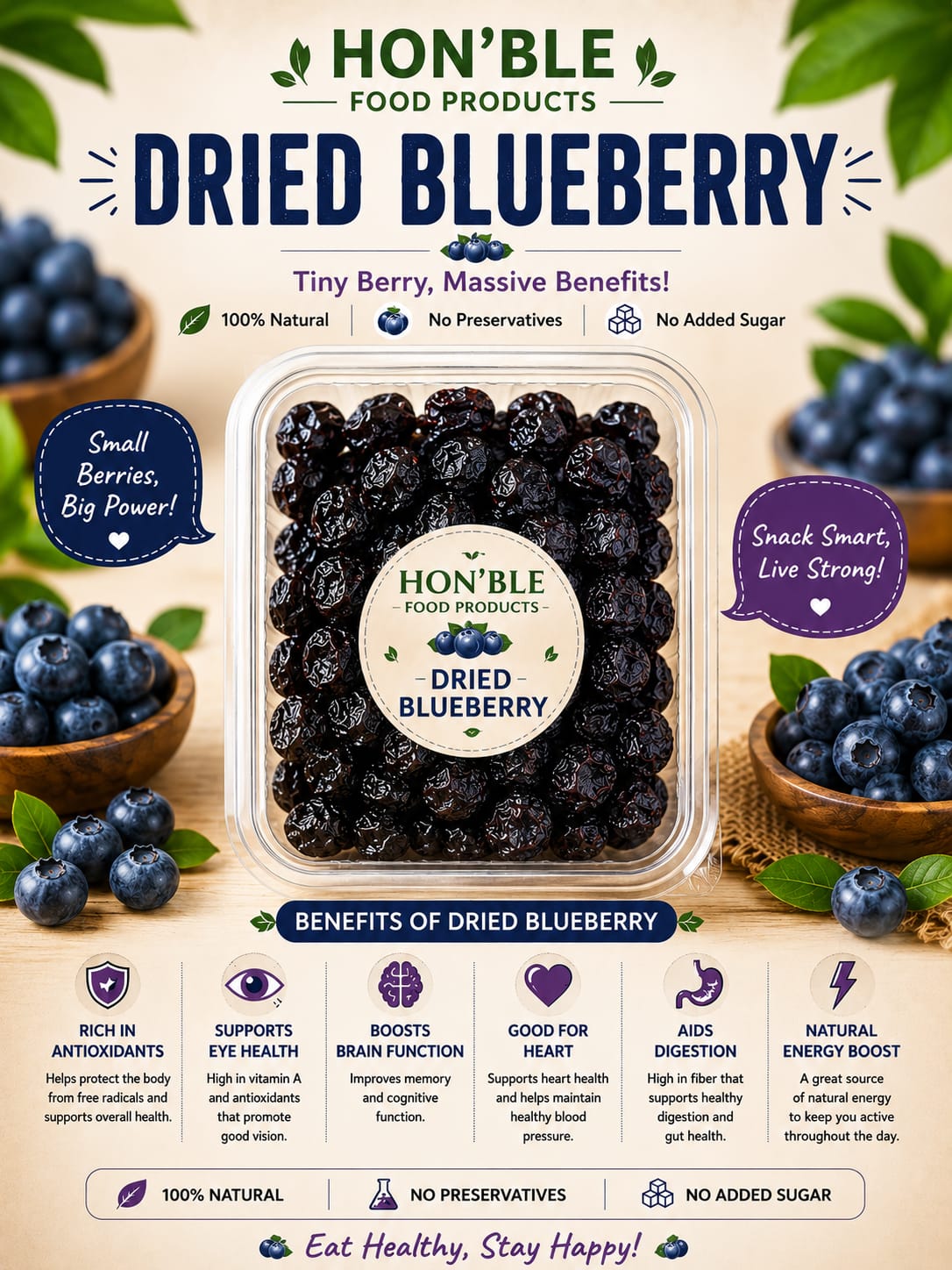 Dried Blueberry