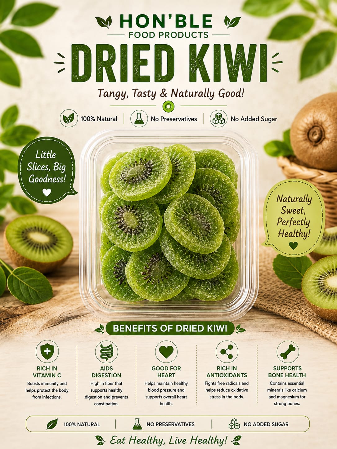 Dried KIWI