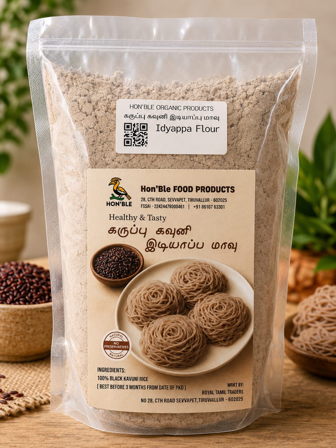 Black kavuni Idyappa Flour