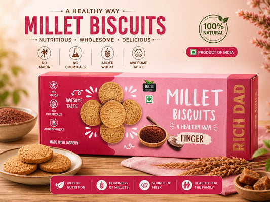RICH DAD - FINGER MILLET BISCUIT